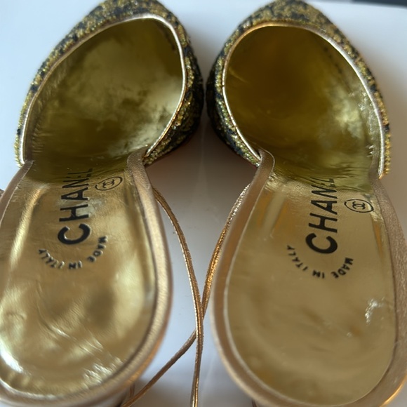 Chanel Lace-Up Sandal -- VINTAGE- 💯 Authentic Size 38 EXTREMELY RARE - Picture 13 of 17